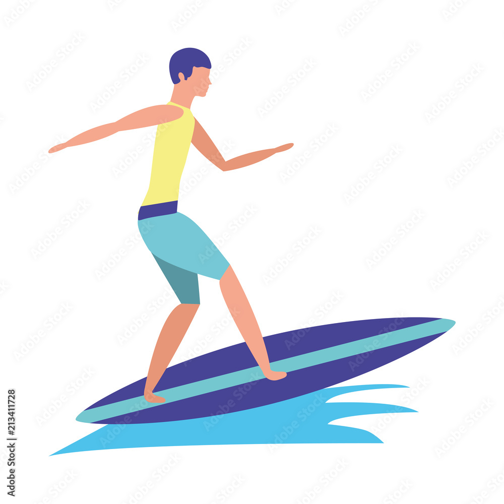 man riding surfboard in ocean waves