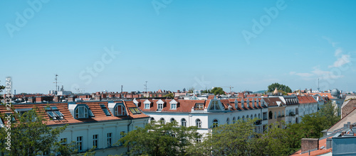 Panoramic view over Berlin City skyline - rooftops  photo