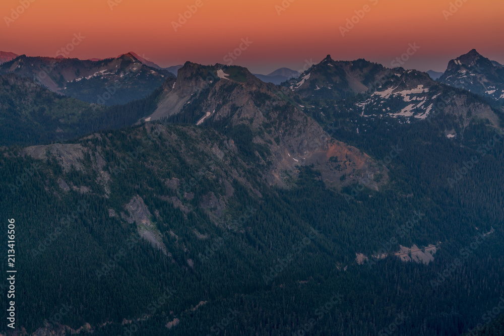 Mount Rainier National Park Sunset