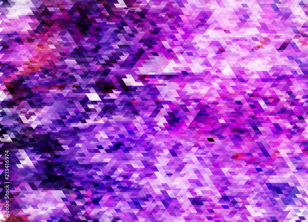 Awesome geomeric triangular abstract poligonal mosaic background in violet colors, eps 10 vector illustration.