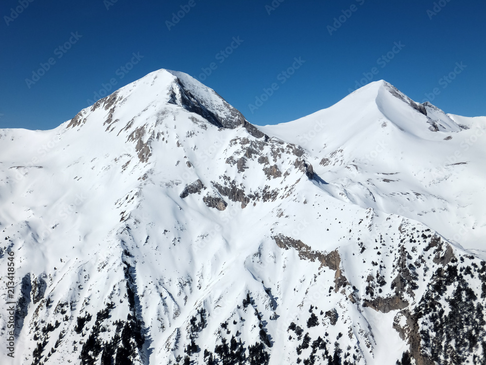 Winter landscape from Todorka peak, Pirin Mountain, Bulgaria