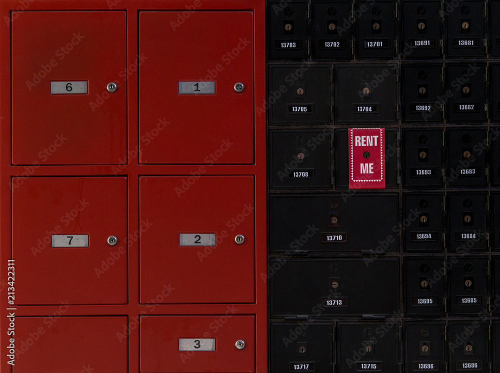 Boîtes postales rouge et noir à Brisbane Australie Boîtes postales rouge et noir à Brisbane Australie