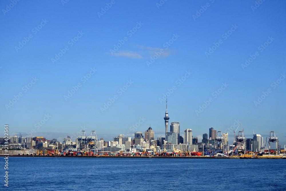 Auckland city skyline Waitemata harbour New Zealand Auckland city skyline Waitemata harbour New Zealand