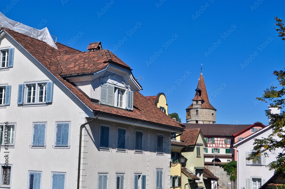 Altstadt von Zug am Zugersee, Schweizer Stadt in der Zentralschweiz