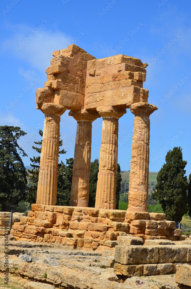 Temple of the Dioscuri, Agrigento, Sicily, Italy