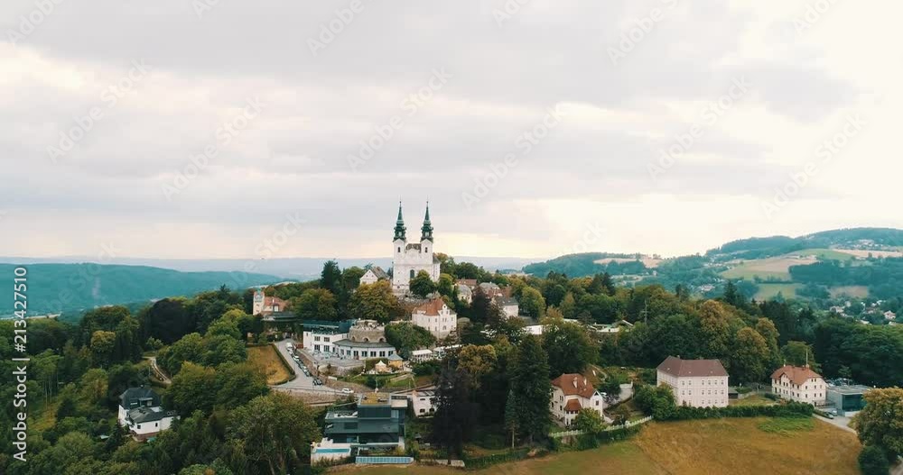 Old Antique Church on top of hill with beatiful landscape Old Antique Church on top of hill with beatiful landscape