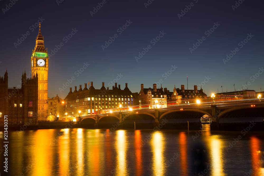 Westminster at night