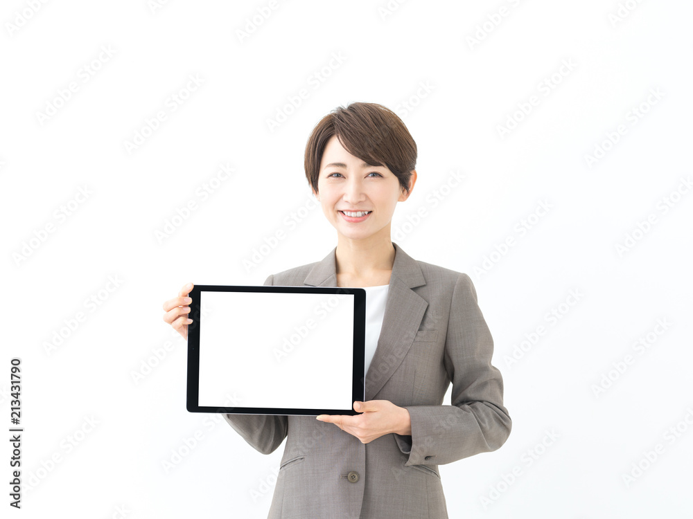タブレット・ビジネスウーマン タブレット・ビジネスウーマン