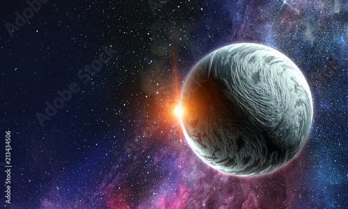 Fototapeta Naklejka Na Ścianę i Meble -  Space planets and nebula