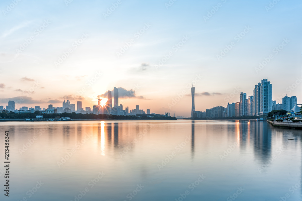 Guangzhou sunrise scenery