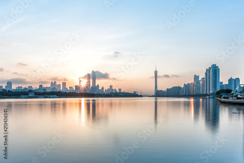 Guangzhou sunrise scenery