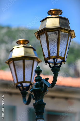 Fototapeta Naklejka Na Ścianę i Meble -  On the streets of a medieval village Gorbio. French Riviera. Cote d'Azur.