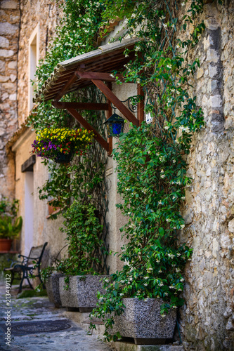 On the streets of a medieval village Gorbio. French Riviera. Cote d'Azur. © alexanderkonsta