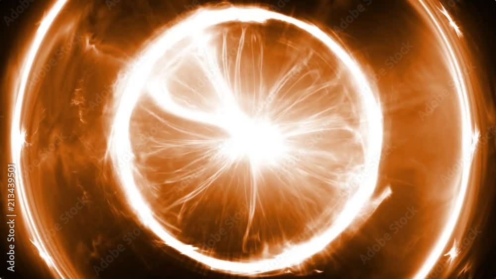 Energy effect of a powerful eye within a fantasy