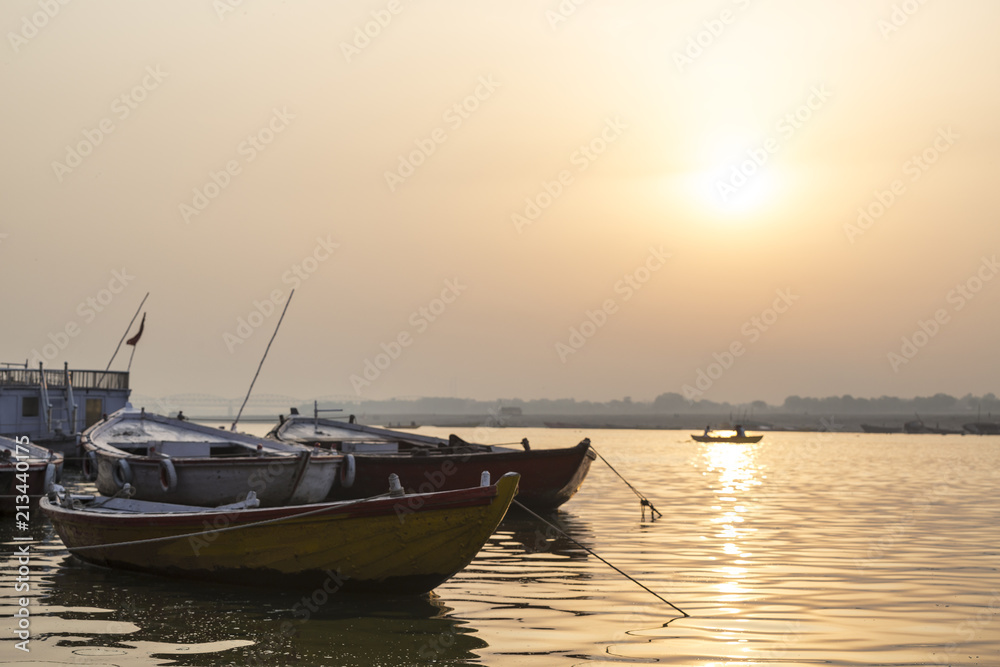 Sunrise over Ganges, Varanasi, India