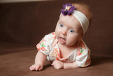 Portrait of adorable baby girl