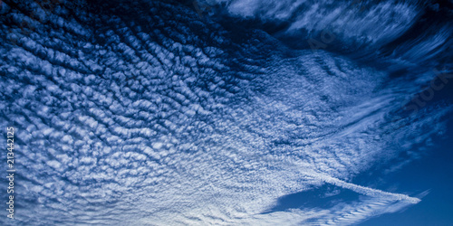 Magnificent white cloud in blue sky. Australia. photo