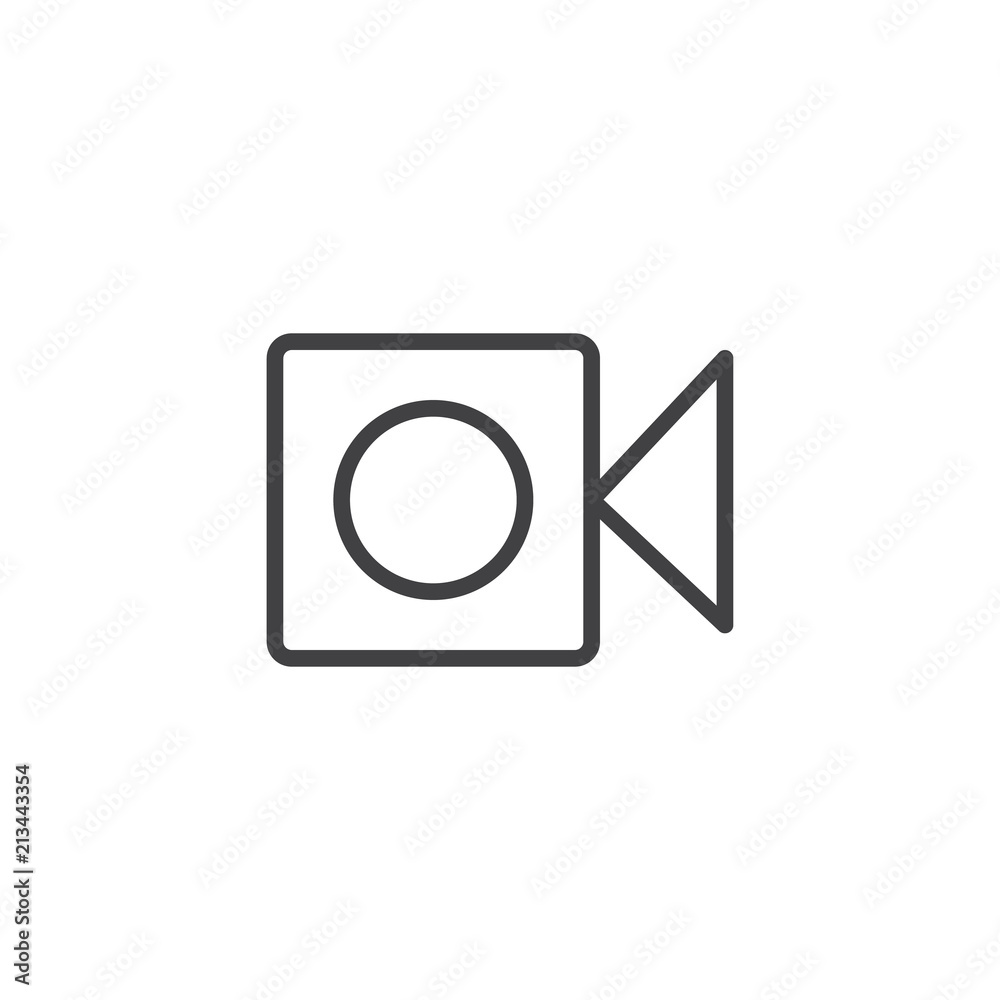 Camera outline icon. linear style sign for mobile concept and web design. video camera simple line vector icon. Symbol, logo illustration. Pixel perfect vector graphics Camera outline icon. linear style sign for mobile concept and web design. video camera simple line vector icon. Symbol, logo illustration. Pixel perfect vector graphics