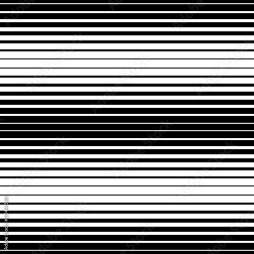 Simple striped pattern, black and white, horizontal