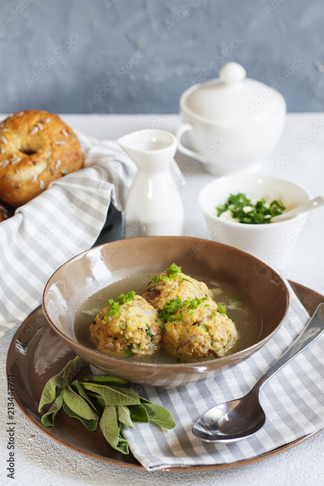 Homemade Canederli or Knödel typical for Alto Adige, German, Italian, Austrian cuisine.. Made from:stale bread, milk, eggs, bacon Homemade Canederli or Knödel typical for Alto Adige, German, Italian, Austrian cuisine.. Made from:stale bread, milk, eggs, bacon
