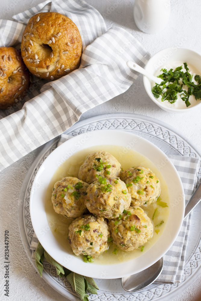 Homemade Canederli or Knödel typical for Alto Adige, German, Italian, Austrian cuisine.. Made from:stale bread, milk, eggs, bacon Homemade Canederli or Knödel typical for Alto Adige, German, Italian, Austrian cuisine.. Made from:stale bread, milk, eggs, bacon