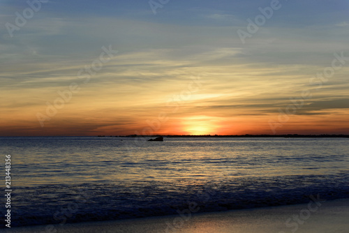 Sonnenuntergang, Ngapali Beach, Rakhine-Staat, Myanmar, Burma, Asien