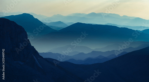 magnificent mountain ranges in the middle toros mountains