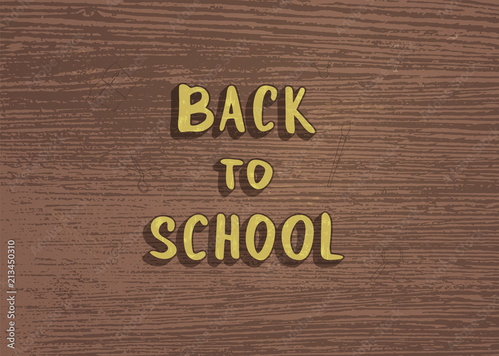 Obraz premium Back to school banner template. Vector illustration.