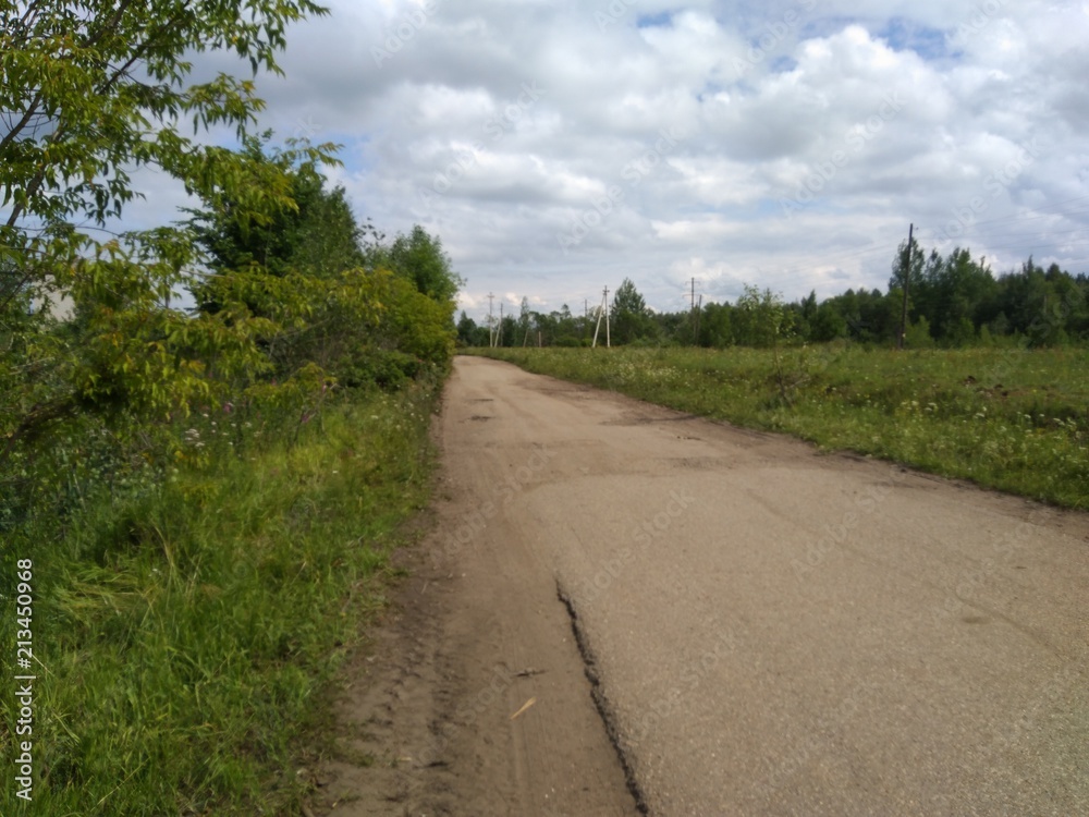 old, rural road