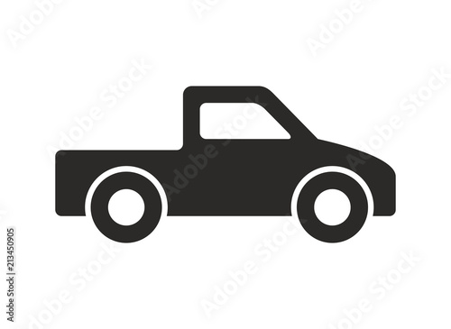Car icon  Monochrome style. isolated on white background