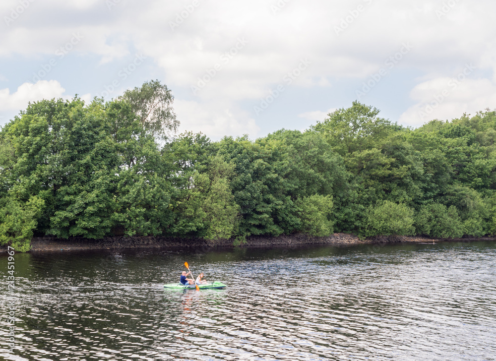Beautiful summer afternoon at Rivington reservoir, Rivington, Chorley, Lancashire, UK Beautiful summer afternoon at Rivington reservoir, Rivington, Chorley, Lancashire, UK