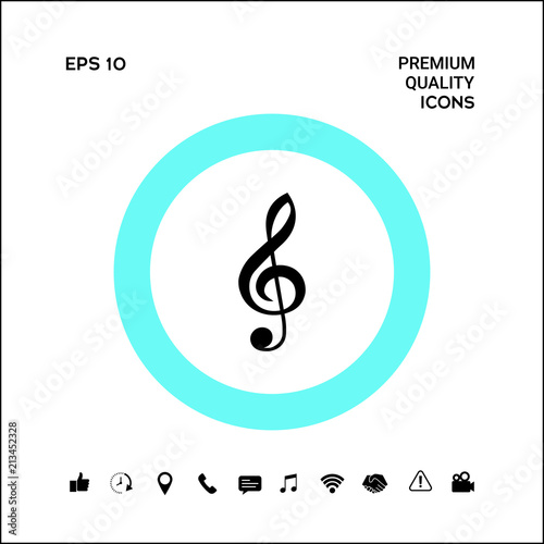 Treble clef icon