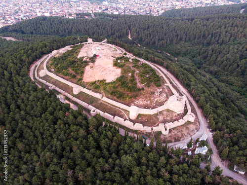 Photography Aerial Drone View of Aydos Castle in Sultanbeyli / Istanbul