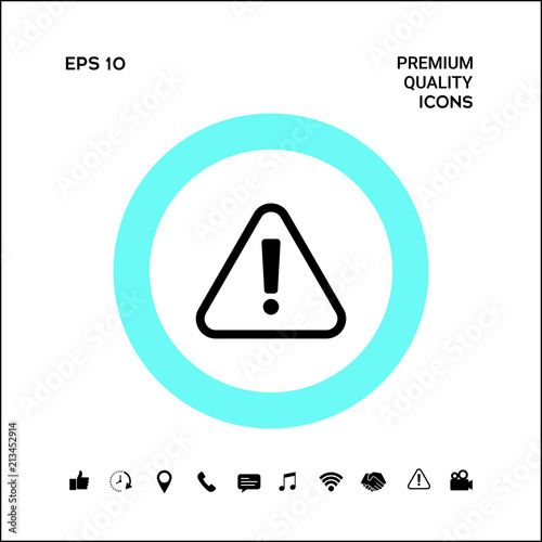 Attention icon symbol