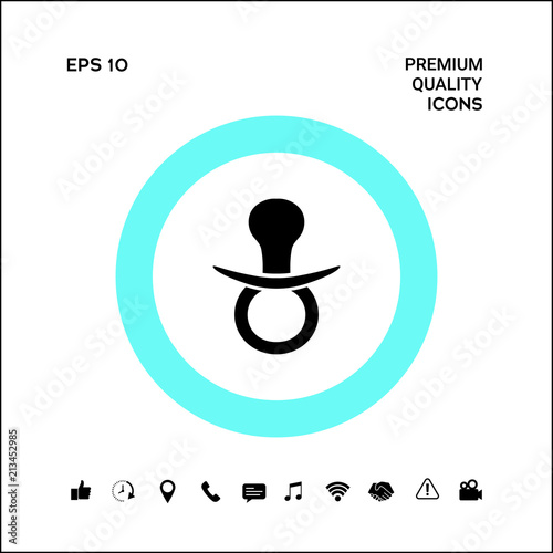  Baby pacifier icon