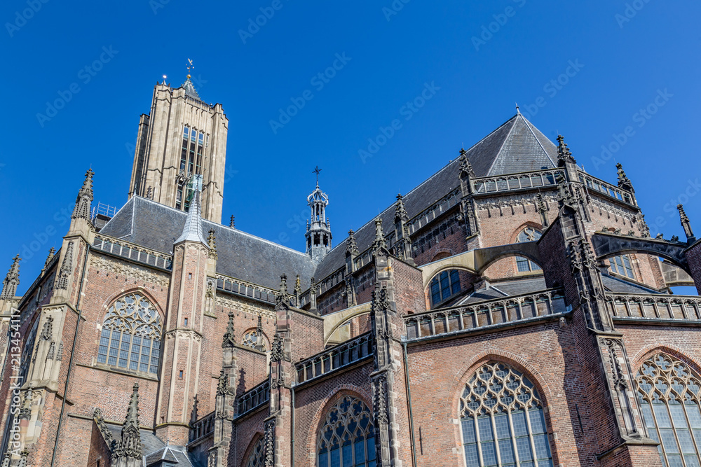 The big Eusebius church in Arnhem in the Netherlands,. The curich was build during the middle ages.