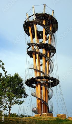 herrlicher Schönbuchturm mit weiter Aussicht über den Naturpark Schönbuch bei Herrenberg photo