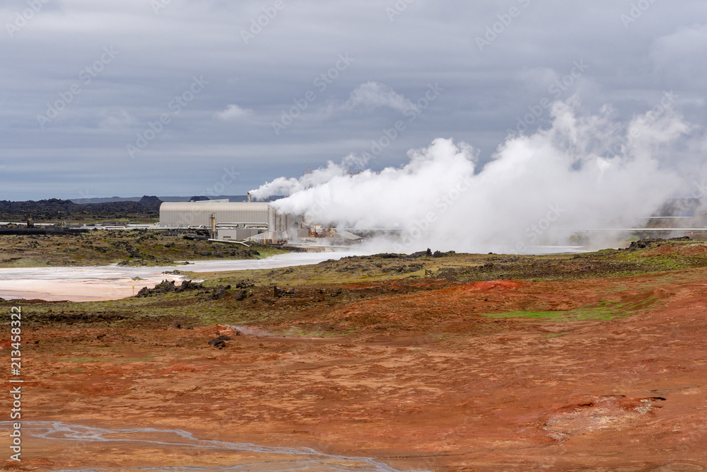 Reykjanes geothermal power station in Iceland
