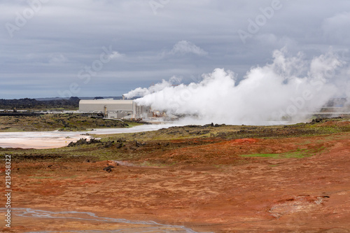 Reykjanes geothermal power station in Iceland