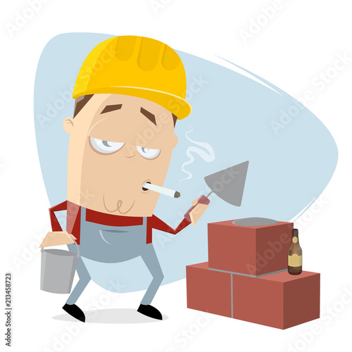 funny cartoon mason clipart