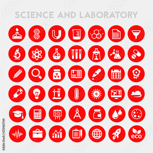Science and Laboratory icon set