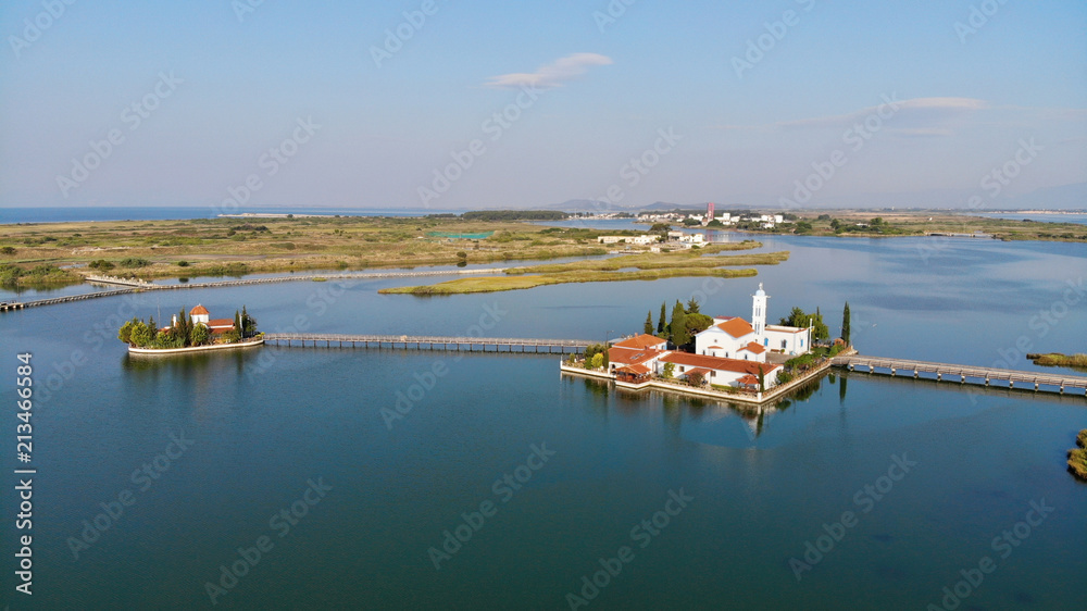 Fototapeta premium Monastery of St. Nicholas in Porto Lagos Greece