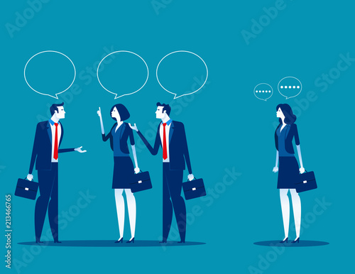 Business people meeting and talk. Concept business vector illustration, Flat business cartoon, Communication, Brainstorming, Strategy or Analisis.