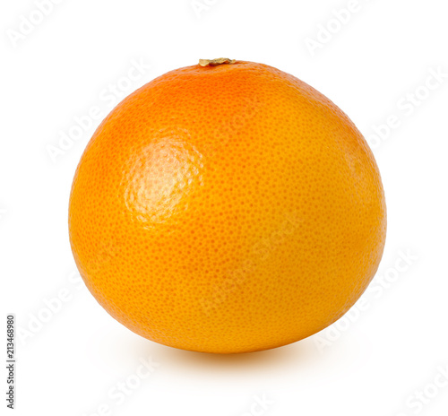 Whole grapefruit with shadow isolated on a white background. Design element