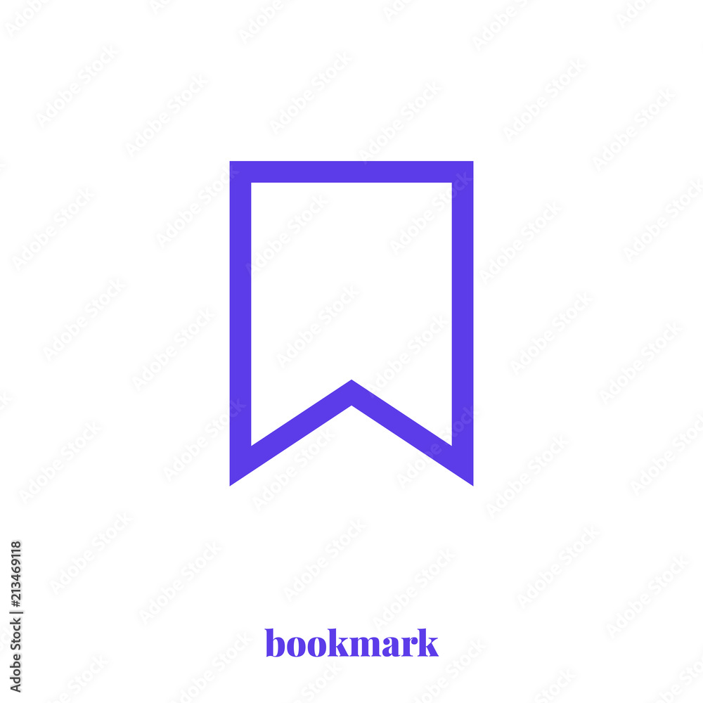 Bookmark icon vector. Modern, simple flat vector illustration for web site or mobile app Bookmark icon vector. Modern, simple flat vector illustration for web site or mobile app