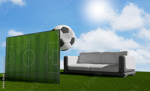 soccer ball 3d-illustration