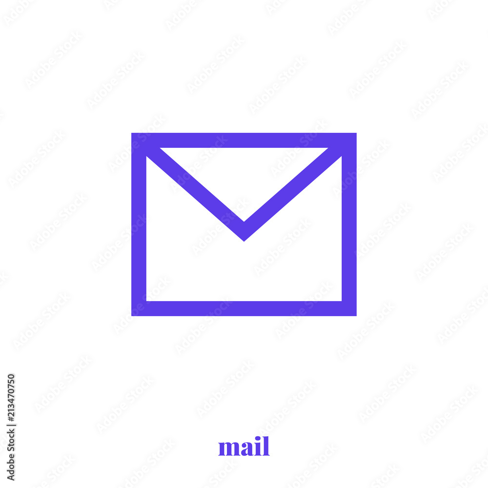 Mail icon vector. Modern, simple flat vector illustration for web site or mobile app Mail icon vector. Modern, simple flat vector illustration for web site or mobile app