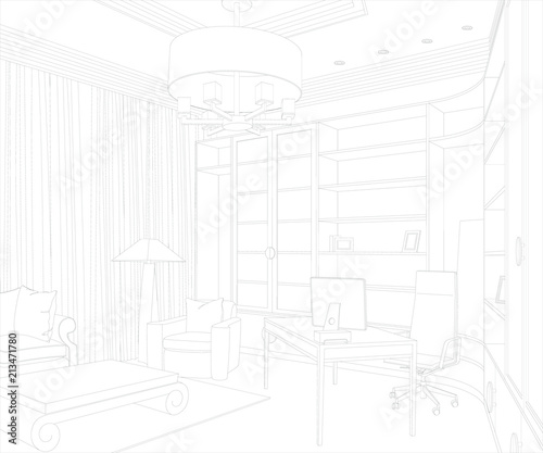 3D Graphical drawing interior