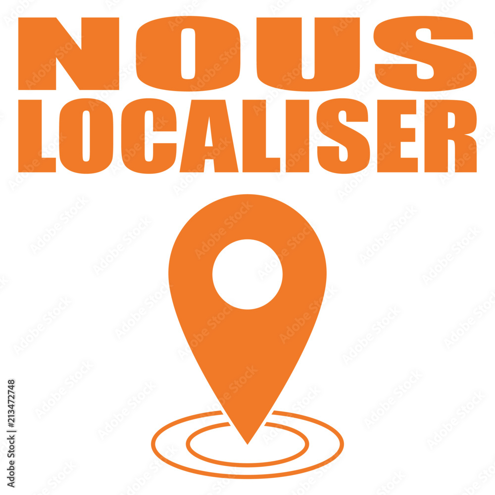 Vecteur Stock Logo nous localiser. | Adobe Stock