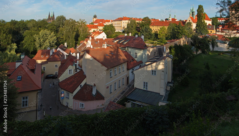 View of Novy svet near Prague Castle in Prague
